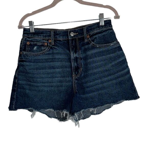 American Eagle jeans denim distressed size 8 highest rise '90s boyfriend short - Picture 1 of 8